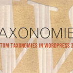 Wordpress & Custom Taxonomies