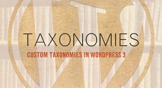 wordpress Custom taxonomies